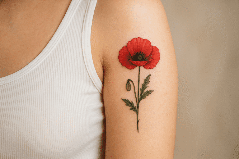 tatouage coquelicot